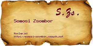 Somosi Zsombor névjegykártya